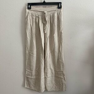 SHEIN Cream Wide Leg Pants